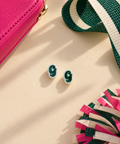 Green Little "G" Studs